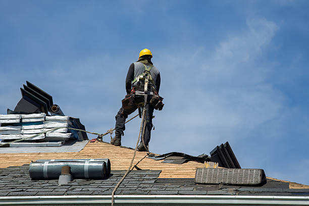 Professional Storm Damage Roof Repair technician working in Leland, NC